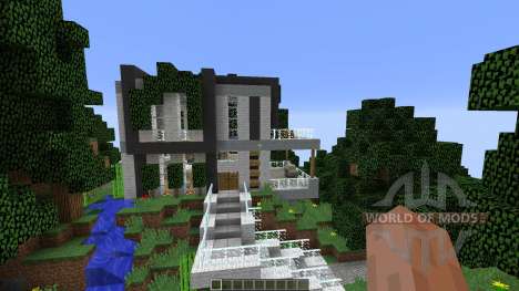 Modern Cliffside House for Minecraft