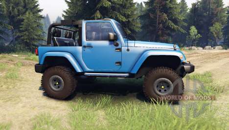 Jeep Wrangler blue for Spin Tires