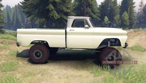 Chevrolet С-10 1966 Custom two tone chat slate for Spin Tires