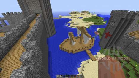 Small Giant Castle Water Base for Minecraft