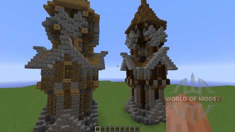 Medieval Tower Assorted Wood Variants for Minecraft