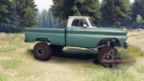 Chevrolet С-10 1966 Custom two tone tropic for Spin Tires