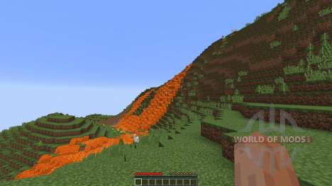 Giant volcano for Minecraft