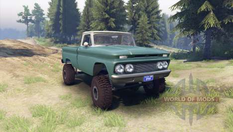 Chevrolet С-10 1966 Custom two tone tropic for Spin Tires