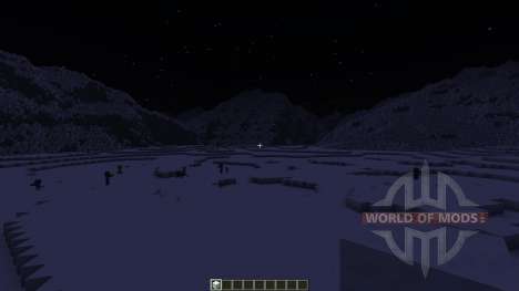 Realistic Snowy Mountains Costum Terrain for Minecraft