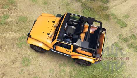 Jeep Wrangler orange for Spin Tires