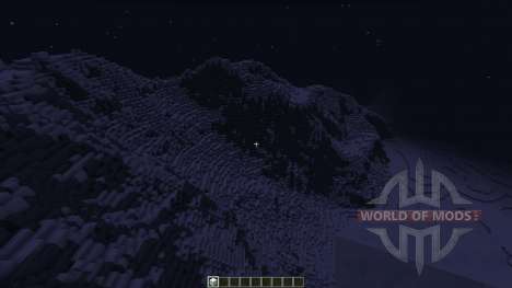 Realistic Snowy Mountains Costum Terrain for Minecraft
