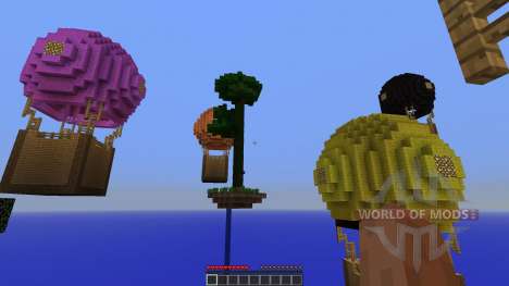 Hot Air Balloon Survival Survival Map for Minecraft