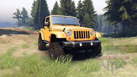 Jeep Wrangler orange for Spin Tires