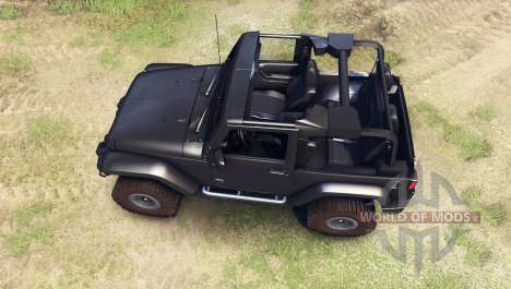 Jeep Wrangler black for Spin Tires