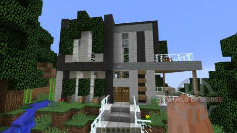 Modern Cliffside House for Minecraft