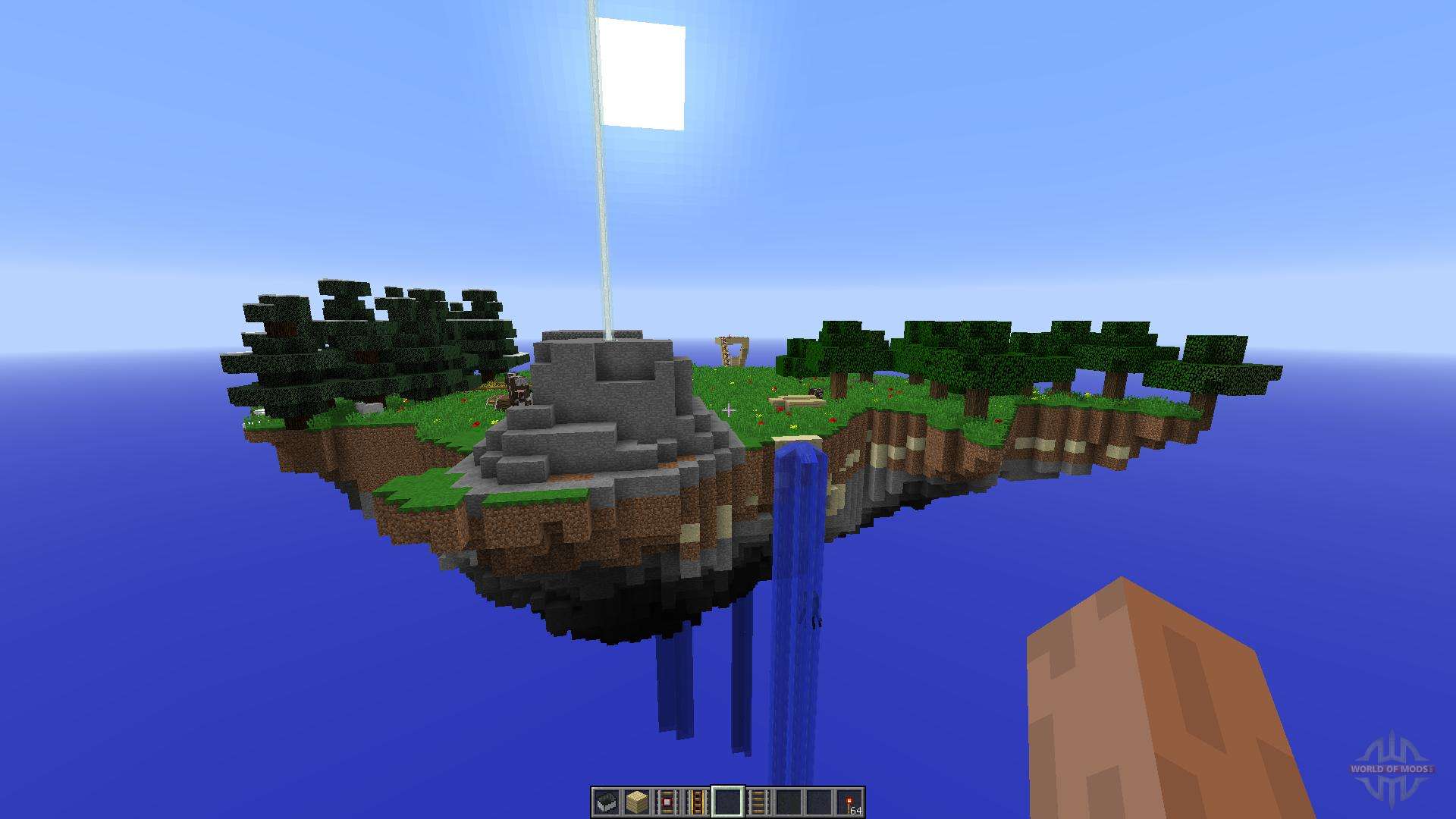 minecraft floating island city map