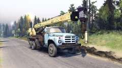 ZIL-133 truck crane GA for Spin Tires