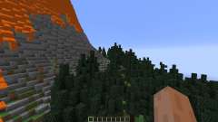 The Erupting Volcano Survival Map for Minecraft