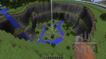 Big Closed Arena in a Dome with souterrains for Minecraft