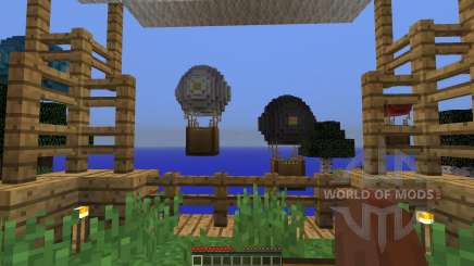 Hot Air Balloon Survival Survival Map for Minecraft