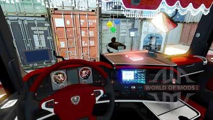 Red interior Scania for Euro Truck Simulator 2