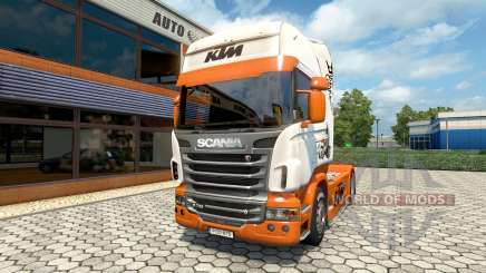 KTM skin for Scania truck for Euro Truck Simulator 2