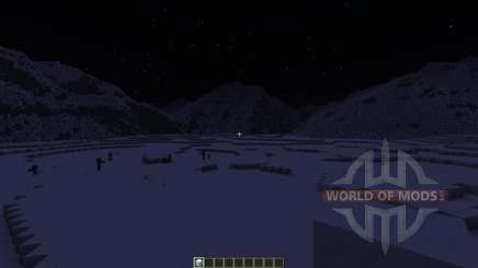 Realistic Snowy Mountains Costum Terrain for Minecraft