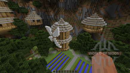 Mountain Sky Village Map for Minecraft