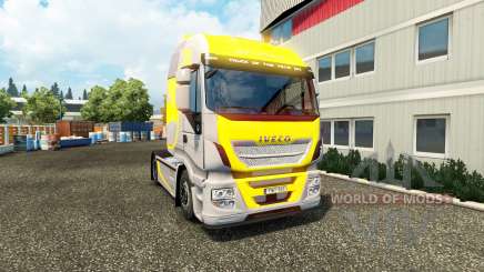 Skin Hi Way Yellow Grey on the truck Iveco for Euro Truck Simulator 2