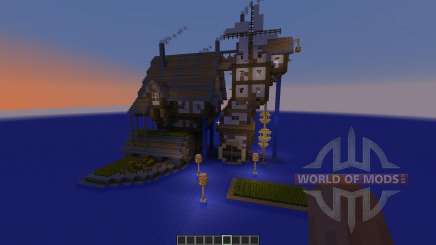 Small Flowing Steampunk Farm for Minecraft