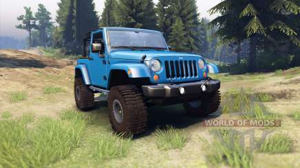 Jeep Wrangler blue for Spin Tires