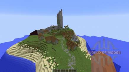 Broken tower island for Minecraft