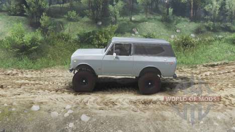 International Scout II 1977 [agent silver] for Spin Tires