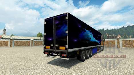 Skin of the Wolf trailer for Euro Truck Simulator 2