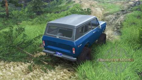 International Scout II 1977 [bimini blue poly] for Spin Tires