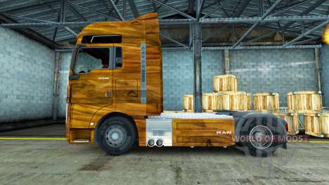 Skin Olive Wood on the truck MAN for Euro Truck Simulator 2