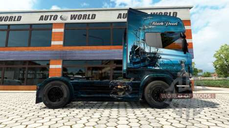 Black Pearl skin for Scania truck for Euro Truck Simulator 2