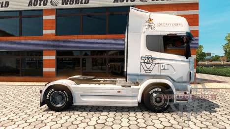 Skin Vabis Group Trans to the towing vehicle Sca for Euro Truck Simulator 2
