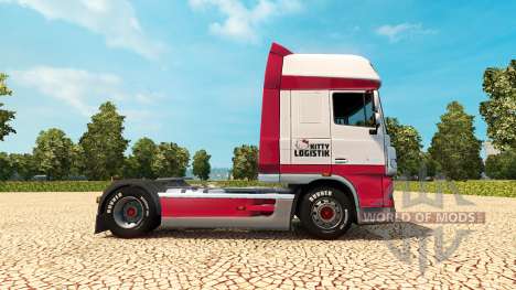 Kitty Logistik skin for DAF truck for Euro Truck Simulator 2