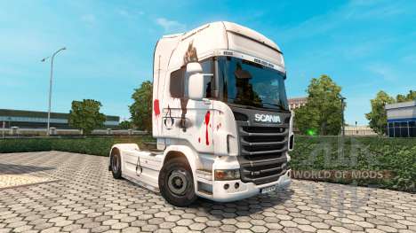 Assassins Creed skin for Scania truck for Euro Truck Simulator 2