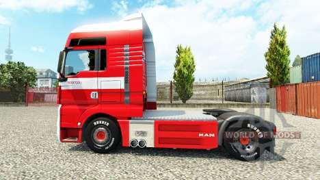 Skin Max Goll on the truck MAN for Euro Truck Simulator 2