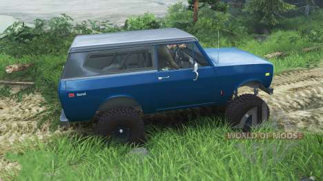 International Scout II 1977 [bimini blue poly] for Spin Tires