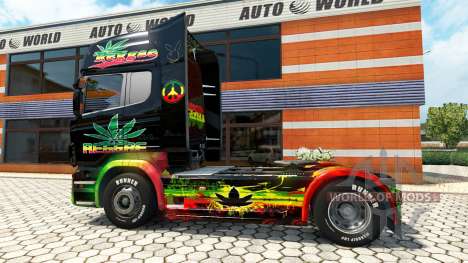 Reggae skin for Scania truck for Euro Truck Simulator 2