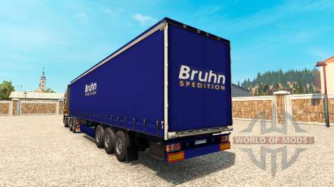 Skin Bruhn on the trailer for Euro Truck Simulator 2