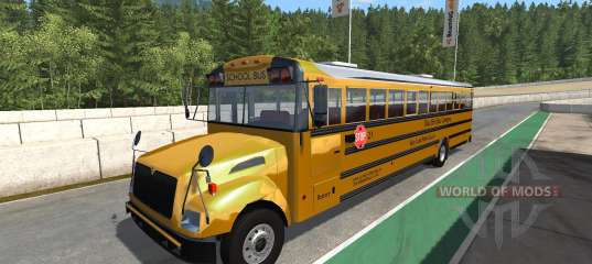 Blue Bird American School Bus v2.1 for BeamNG Drive