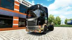 Skin Sticker Bombs on the tractor unit Scania for Euro Truck Simulator 2
