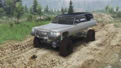Cadillac Hearse 1975 [monster] [gray] for Spin Tires