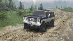 Chevrolet K5 Blazer 1975 [black and silver] for Spin Tires
