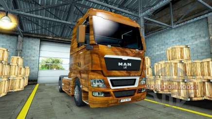 Skin Olive Wood on the truck MAN for Euro Truck Simulator 2