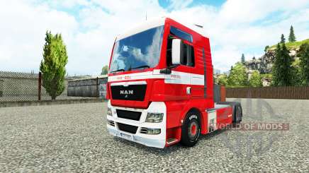 Skin Max Goll on the truck MAN for Euro Truck Simulator 2