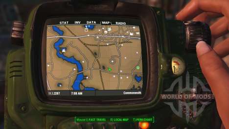Colorful map with Locations for Fallout 4