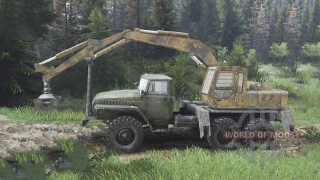 Ural-4320 with new loaders [08.11.15] for Spin Tires