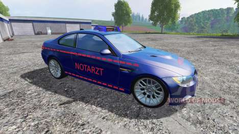BMW M3 (E92) Notartzt v1.2 for Farming Simulator 2015