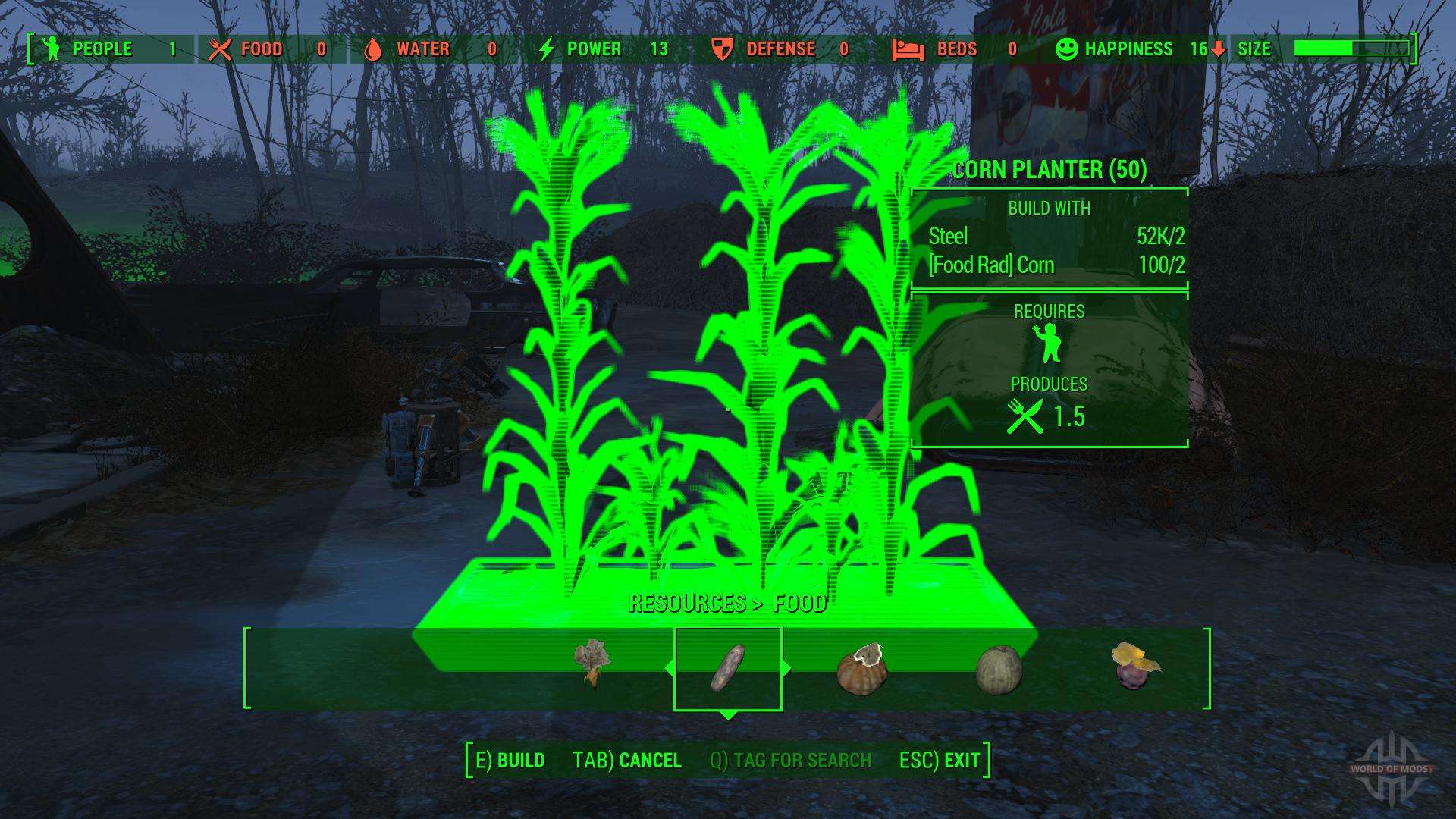 Working Food Planters For Fallout 4